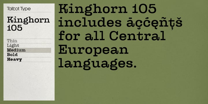 Kinghorn 105 Font Poster 9
