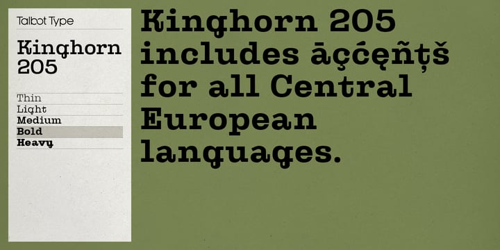 Kinghorn 205 Font Poster 9