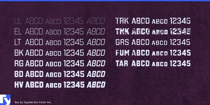 Gaz Font Webfont Desktop Myfonts