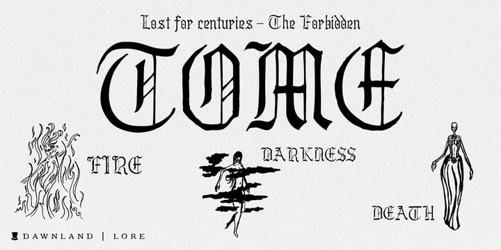 Lore Font Poster 1