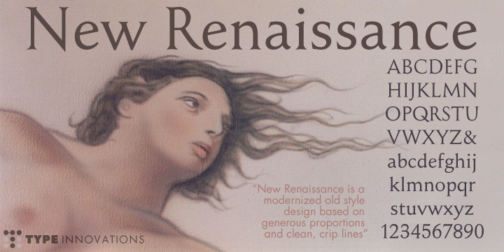 New Renaissance Font Poster 1