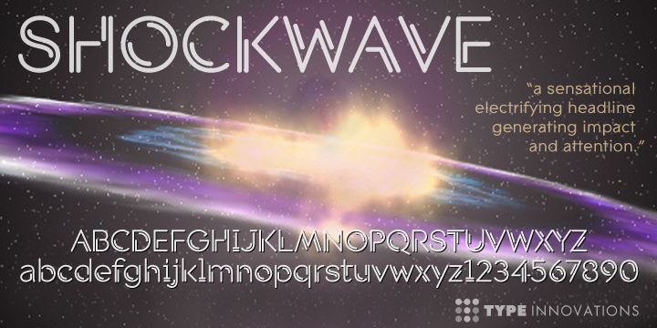 Shockwave Font Poster 1