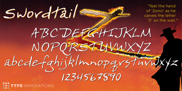Swordtail Font Poster 1