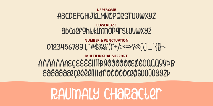 Raumaly Font Poster 7