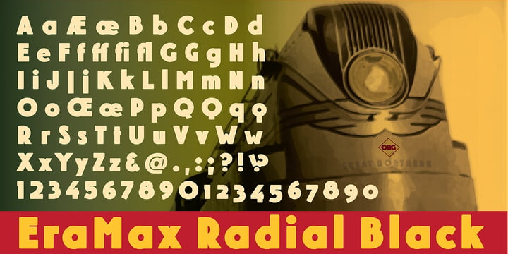 EraMax Radial Font Poster 4