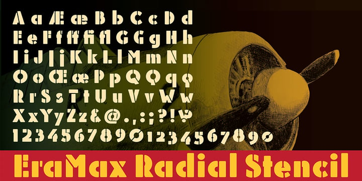 EraMax Radial Font Poster 3