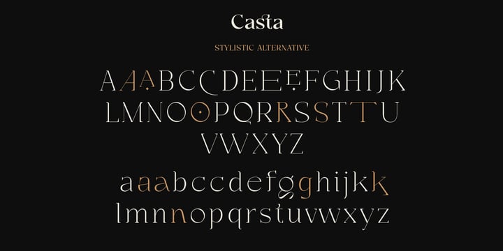 Casta Font Poster 11