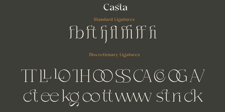 Casta Font Poster 10