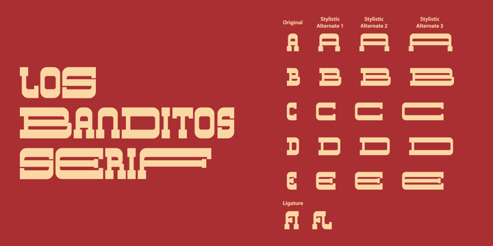 Los Banditos Font Poster 10