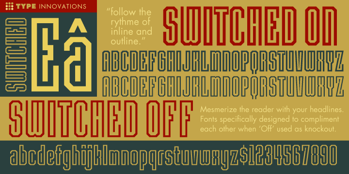 Switched On Font Poster 1
