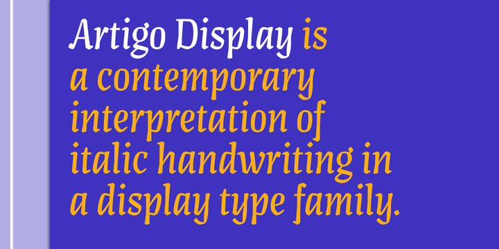 Artigo Display Font Poster 8