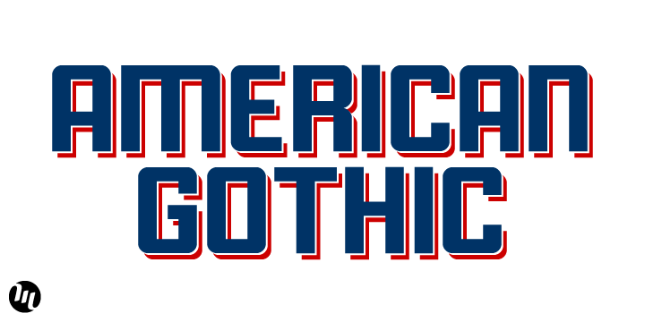 American Gothic Font Poster 1