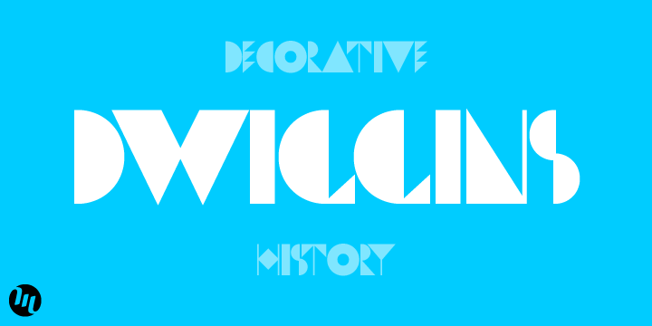 Dwiggins Deco Font Poster 1
