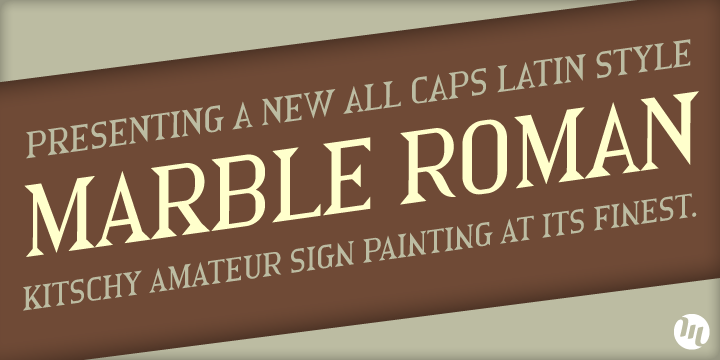 Marble Roman Font Poster 1