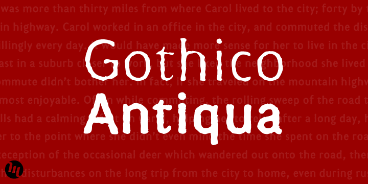 Gothico Antiqua Font Poster 2