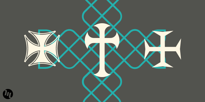 Ironside Crosses Font Poster 2