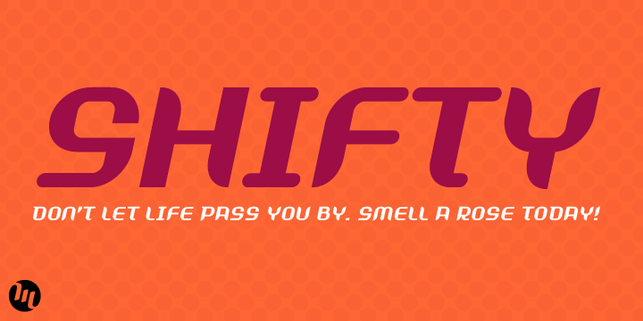 Shifty Font Poster 2