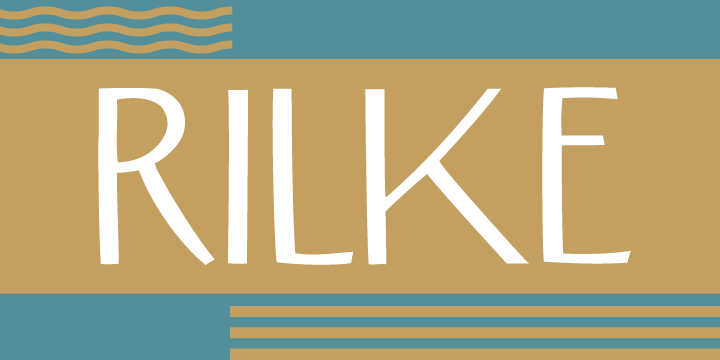 Rilke Font Poster 1
