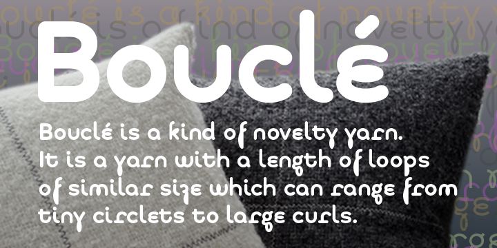 Boucle Font Poster 3