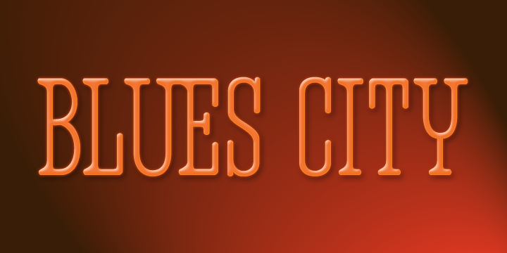Blues City Font Poster 1
