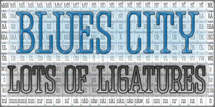 Blues City Font Poster 2
