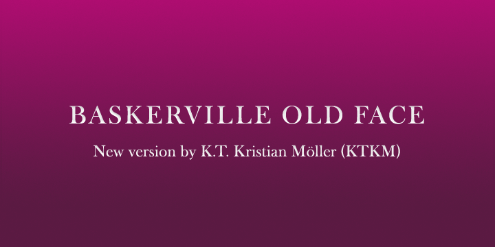 Baskerville Old Face KTKM Font Poster 1