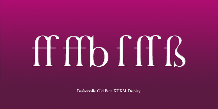 Baskerville Old Face KTKM Font Poster 4