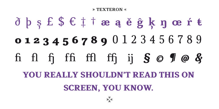 CA Texteron Font Poster 3