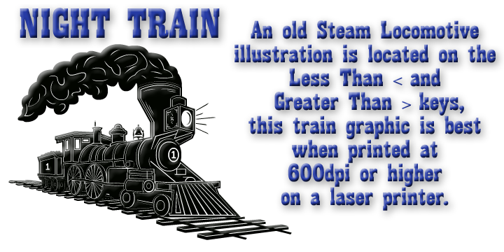 Night Train Font Poster 2