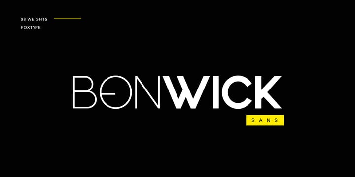 Bonwick Typeface Font Poster 1