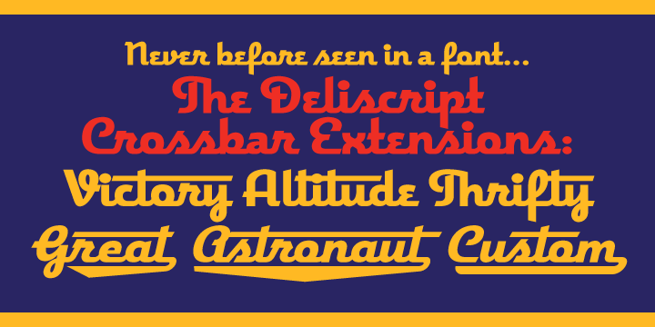 Deliscript Font Poster 3