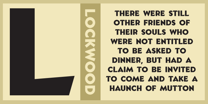Lockwood Font Poster 1