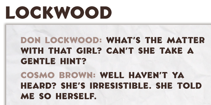 Lockwood Font Poster 2