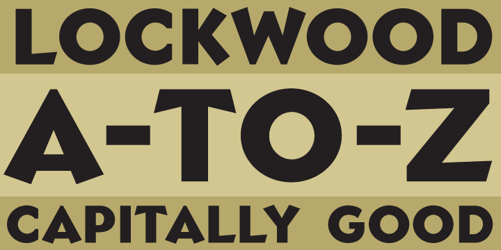 Lockwood Font Poster 3