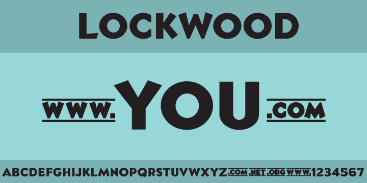 Lockwood Font Poster 4