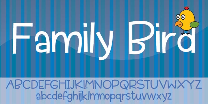 Family Bird Font Poster 1