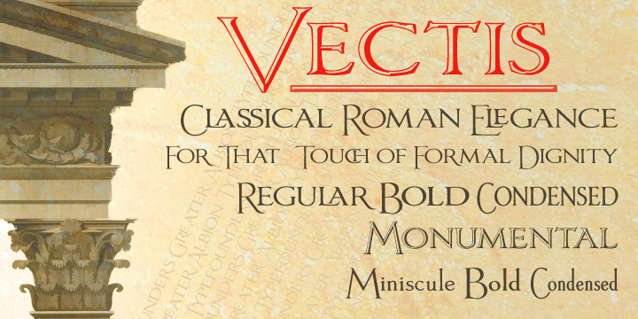 Vectis Font Poster 1