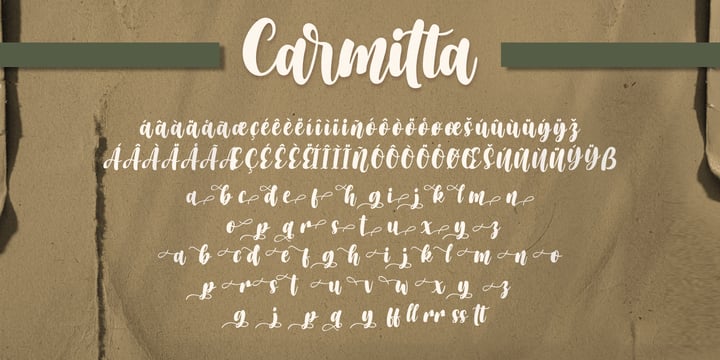 Carmitta Font Poster 10