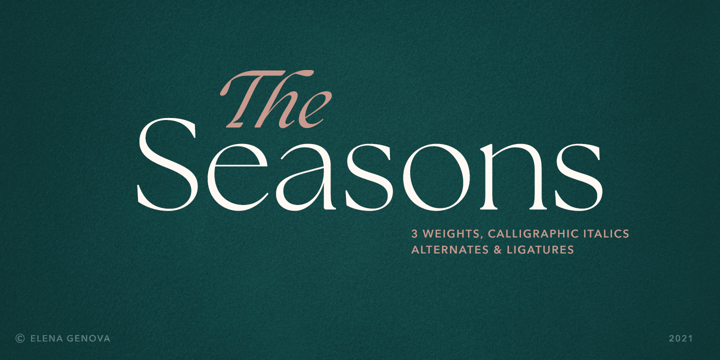 The Seasons Font Poster 1