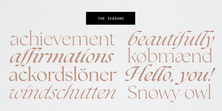the seasons font free download