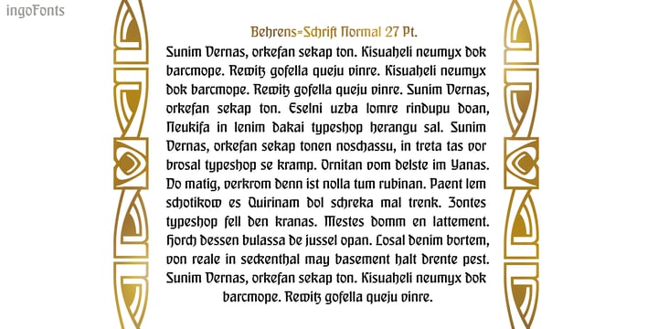 Behrensschrift iF Plus