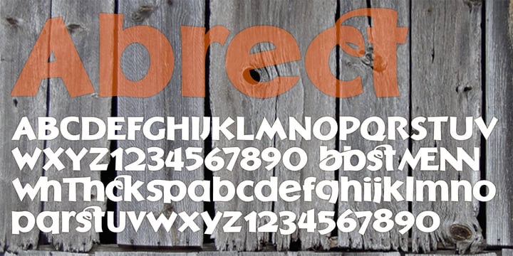 Abrect Font Poster 1