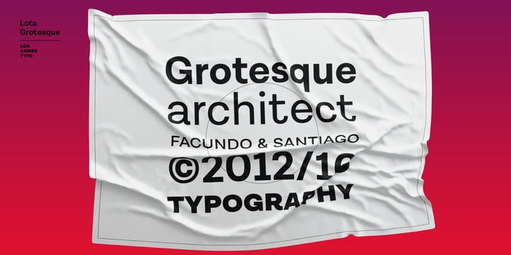 Lota Grotesque Font Poster 5