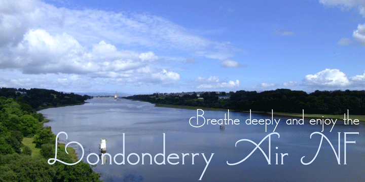Londonderry Air NF Font Poster 1