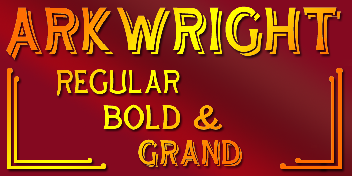 Arkwright Font Poster 1