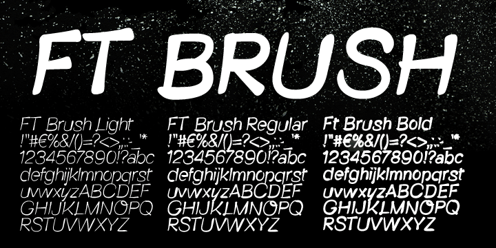 FT Brush Font Poster 1