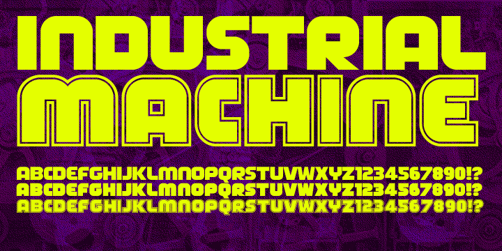 FT Industry Machine Font Poster 2