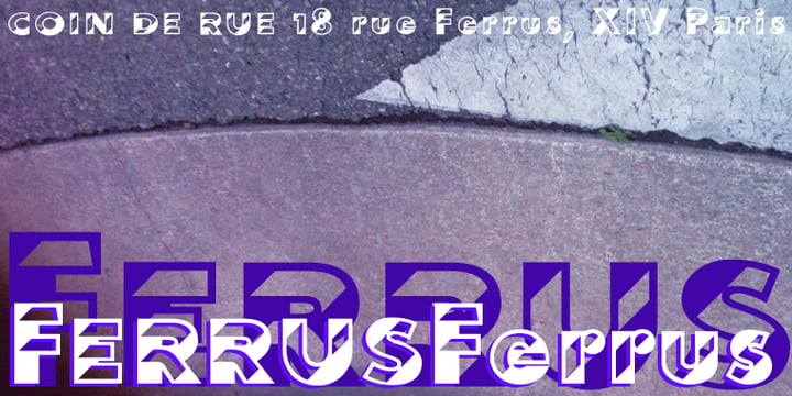 Ferrus Font Poster 1