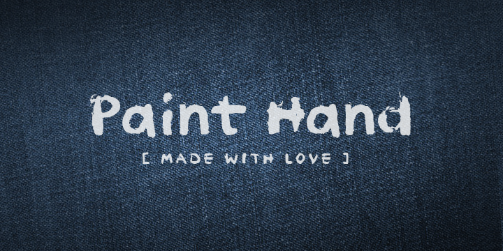 Paint Hand Font Poster 1