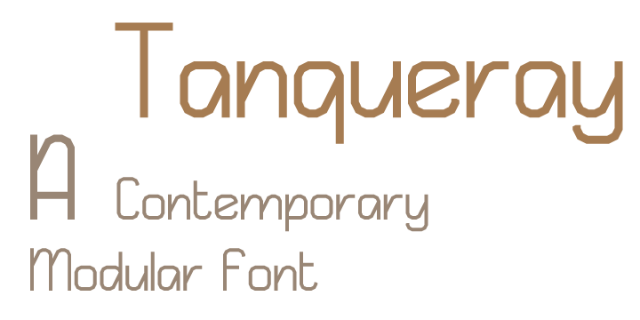 Tanqueray Font Poster 1